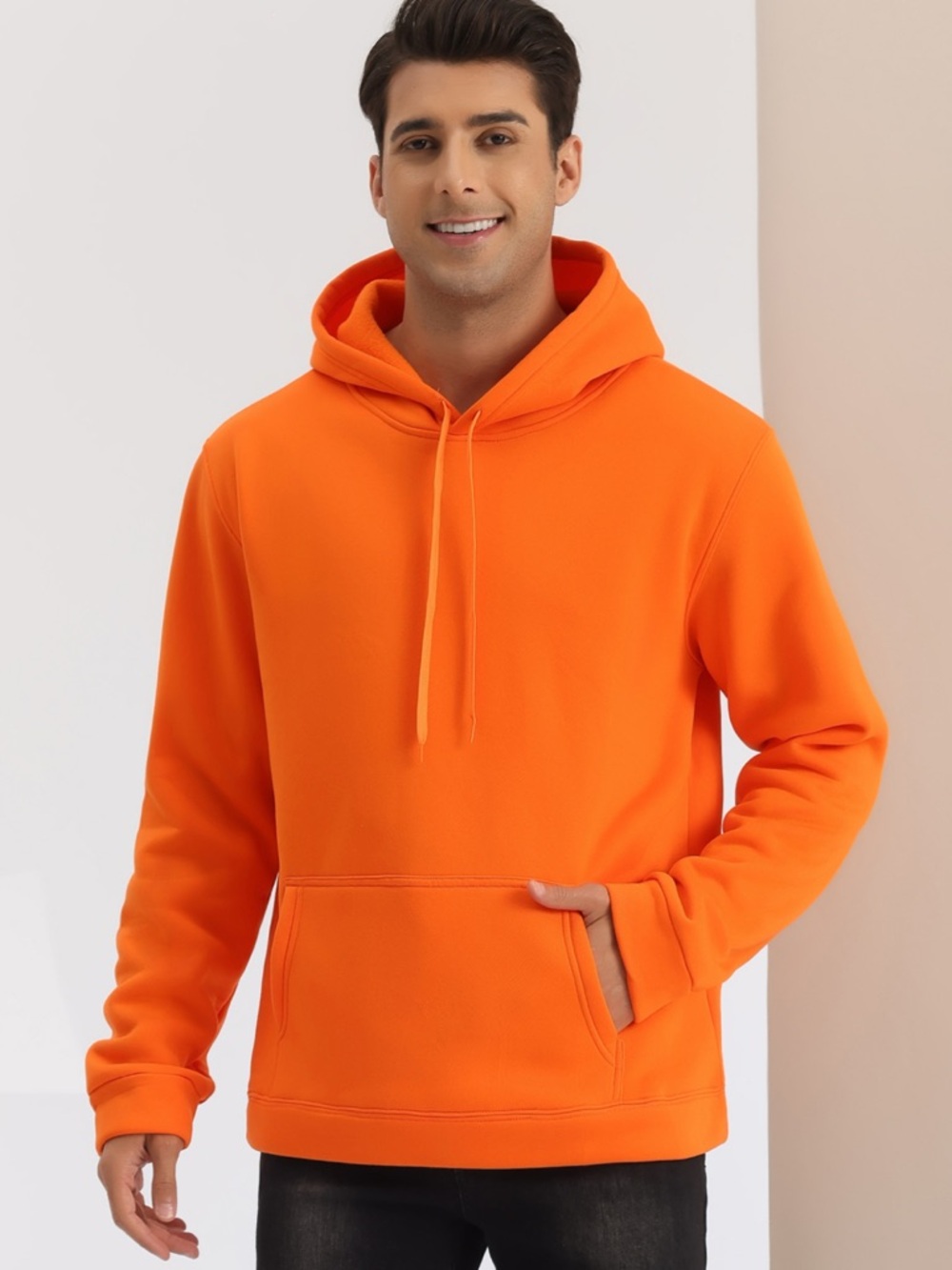 Nike Men's Bright Orange Pullover Hoodie